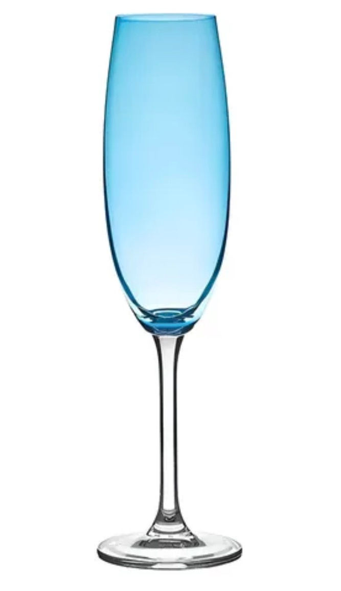 Jogo de taças de champanhe em cristal, Bohemia 220ml