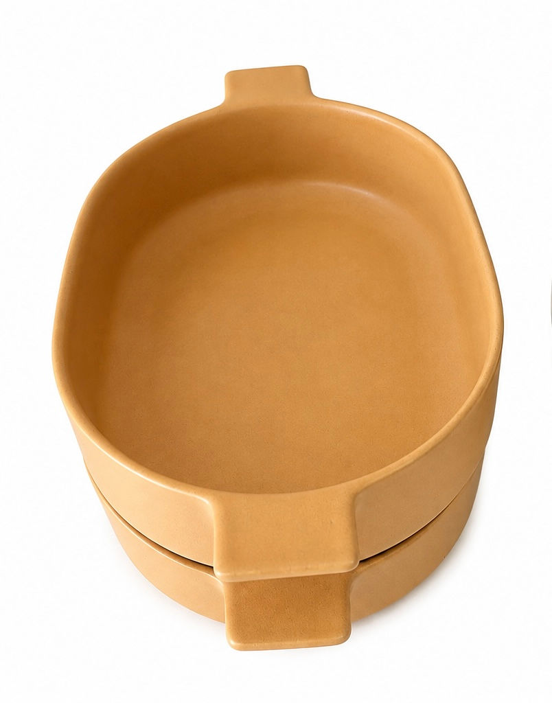 Travessa oval orgânica 21,5x28cm(1)