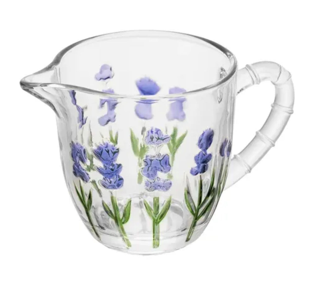 Leiteira com alça Lavanda Hand Painting Lyor 240ml