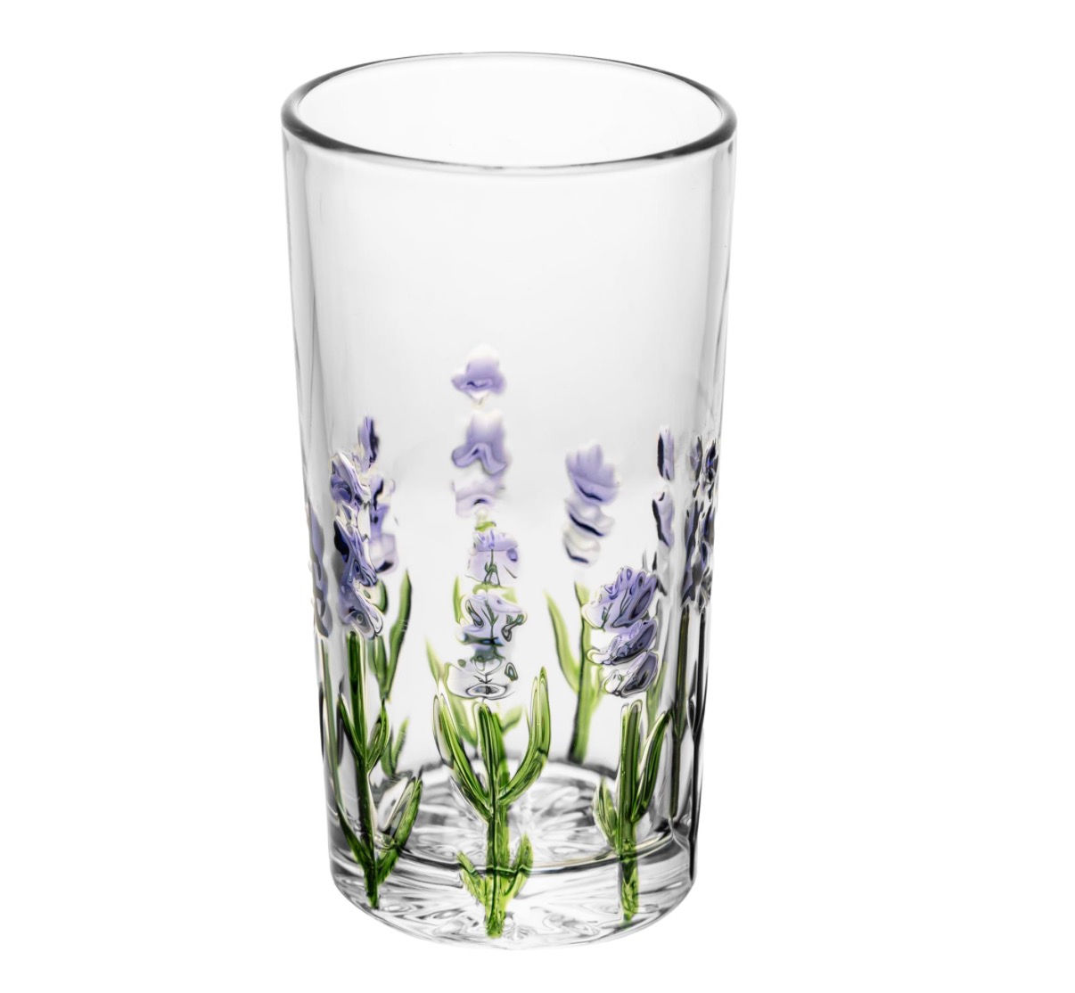 Jogo de copos altos Lavanda Hand Painting Lyor 330ml