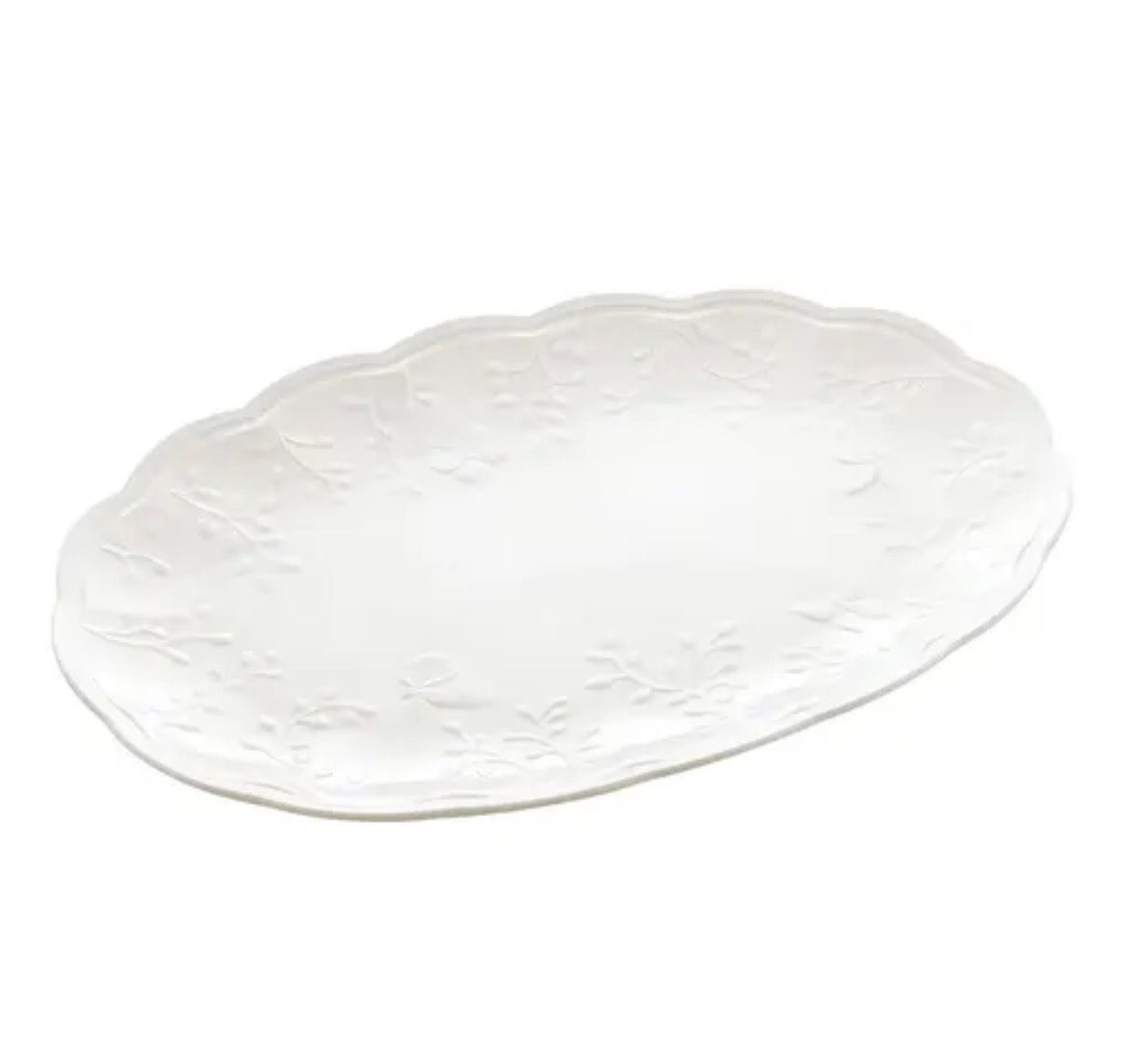 Travessa de porcelana, da linha Butterfly Flower Lyor 31,5cm