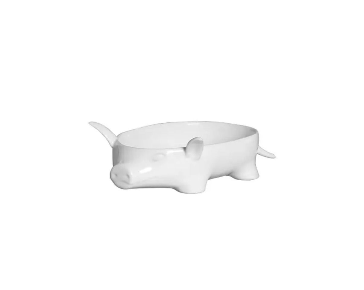 Bowl de cerâmica em formato de porco, Scalla 400ml