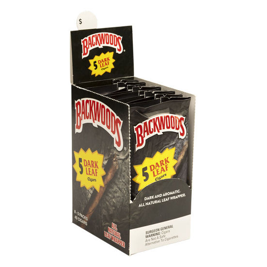 Backwoods Dark Leaf pack displayed, available in Bangkok cannabis shop