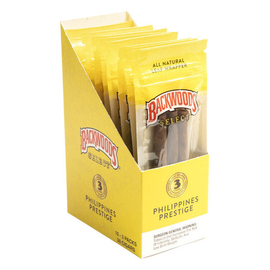 Backwoods Philippines Prestige pack displayed, available in Bangkok cannabis shop