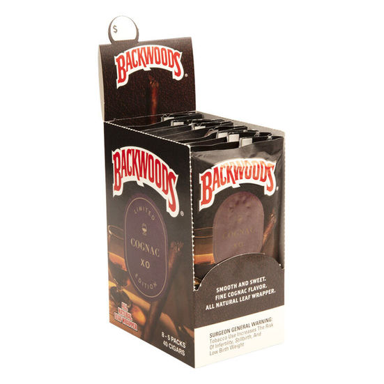 Backwoods XO Cognac pack displayed, available in Bangkok cannabis shop