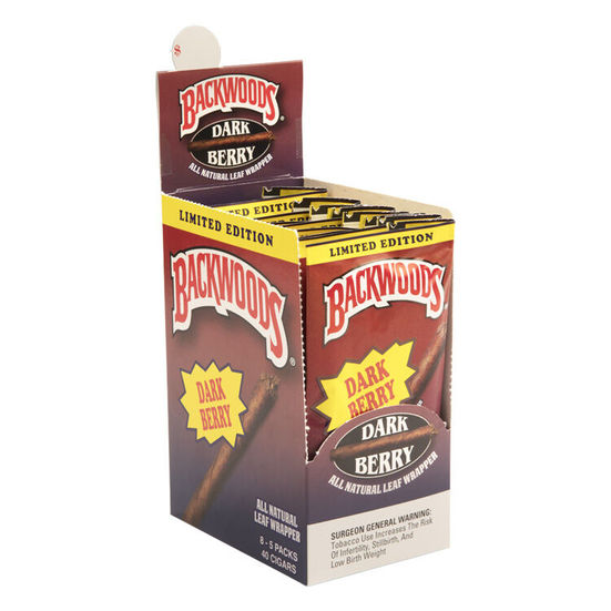 Backwoods Black Berry cigars pack displayed, available in Bangkok cannabis shop