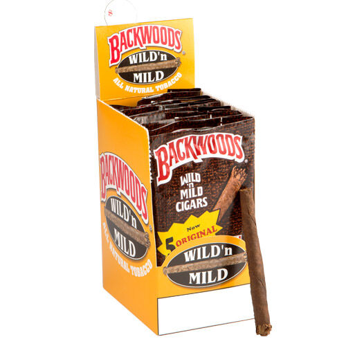 Backwoods Wild'n Mild pack displayed, available in Bangkok cannabis shop