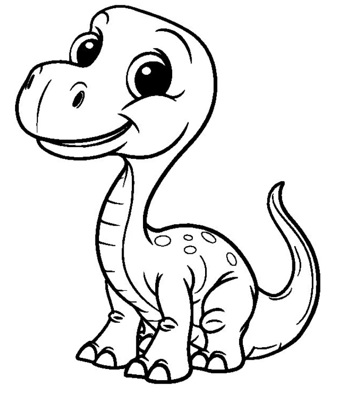 Thumbnail: Cute Dinosaur Coloring Book Download