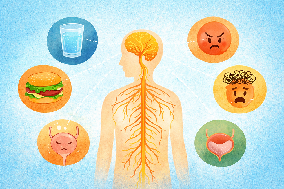 Central nervous system, interoception and body signals
