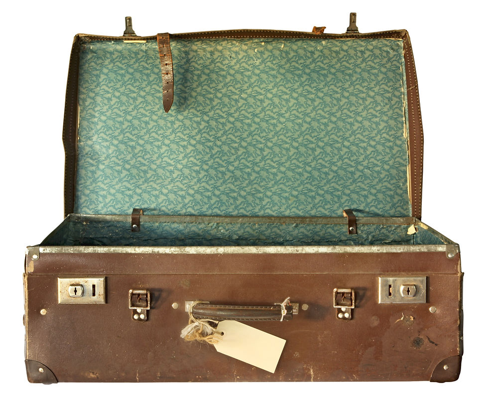 Open suitcase