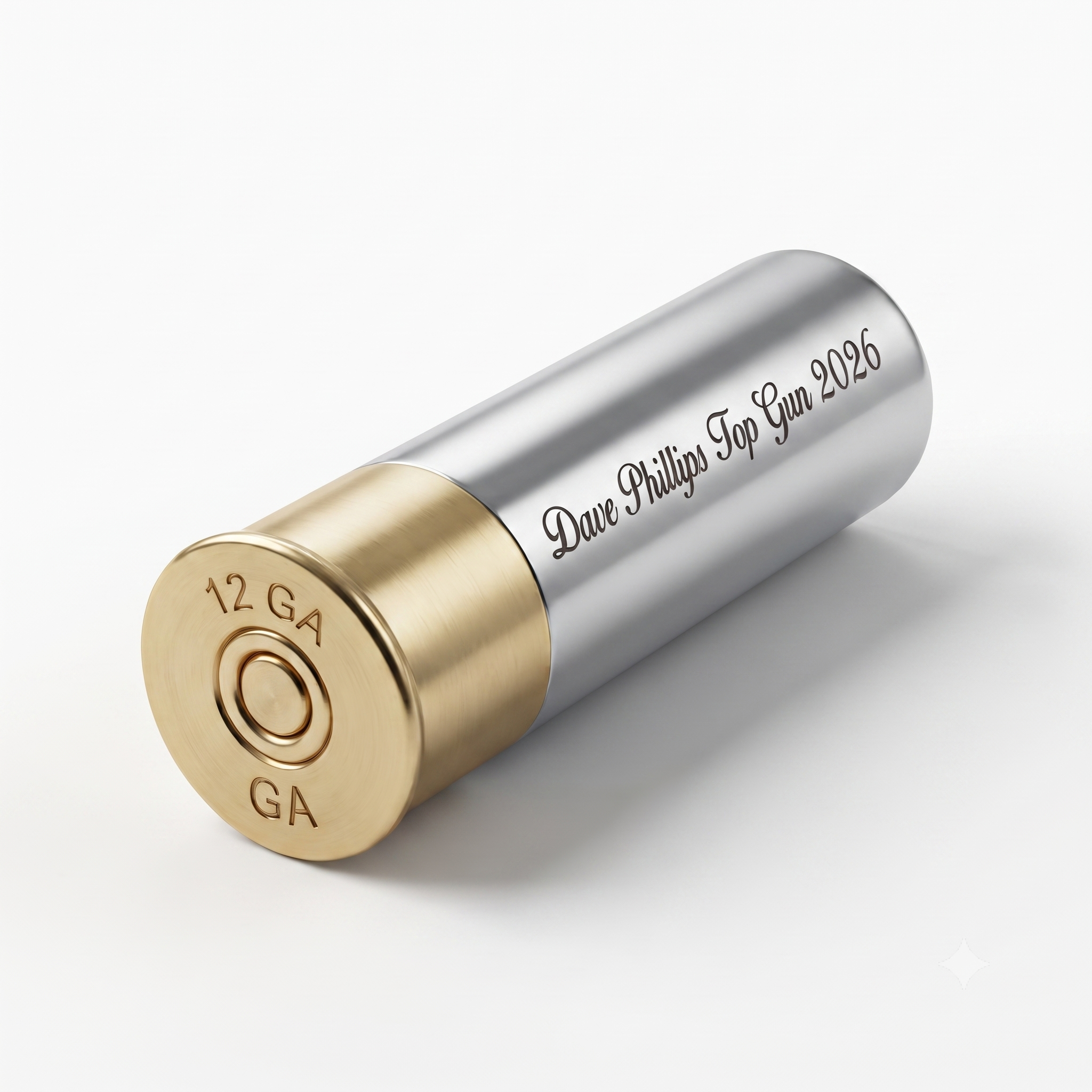 Flask | Metal Shotgun Style Cartridge | 3oz | with Funnel | Gift Boxed