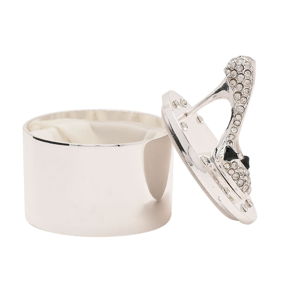 Thumbnail: Crystal Encrusted Stilletto Trinket Box