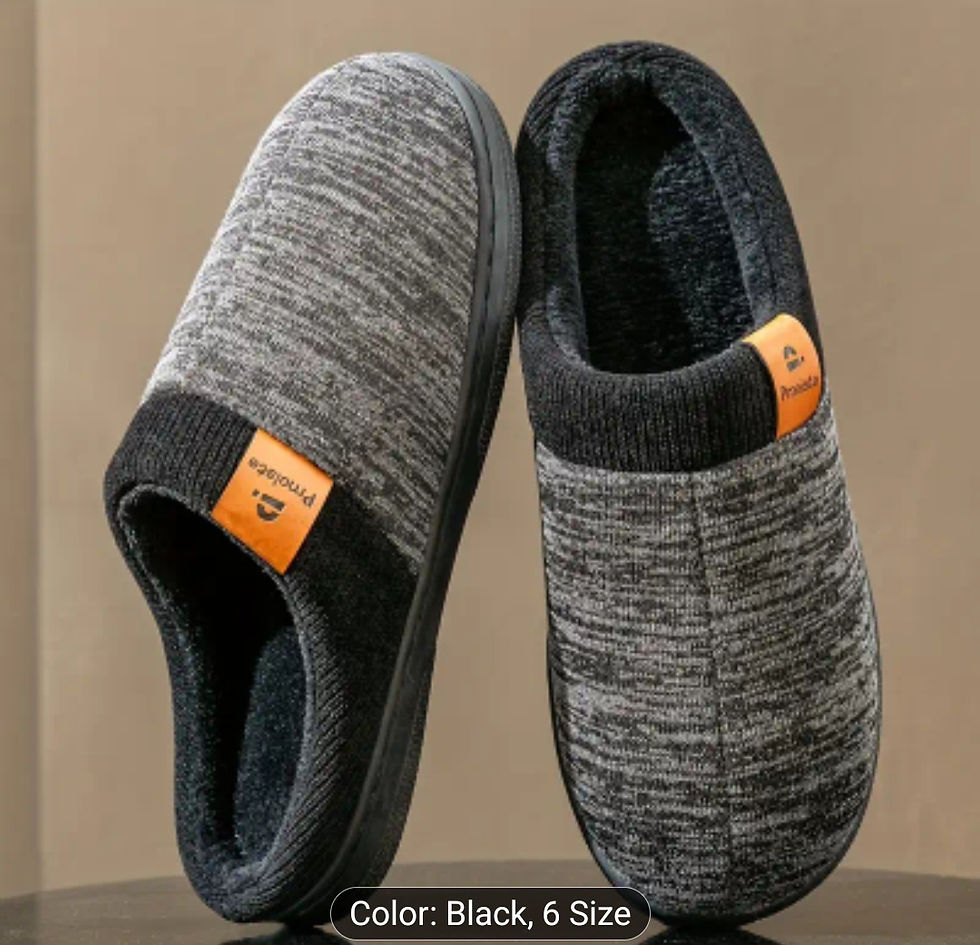 Men'S Slip-On Memory Foam Slippers