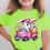 Thumbnail: Girls' Easter Bunny Driving with Eggs Short Sleeve T-Shirt 