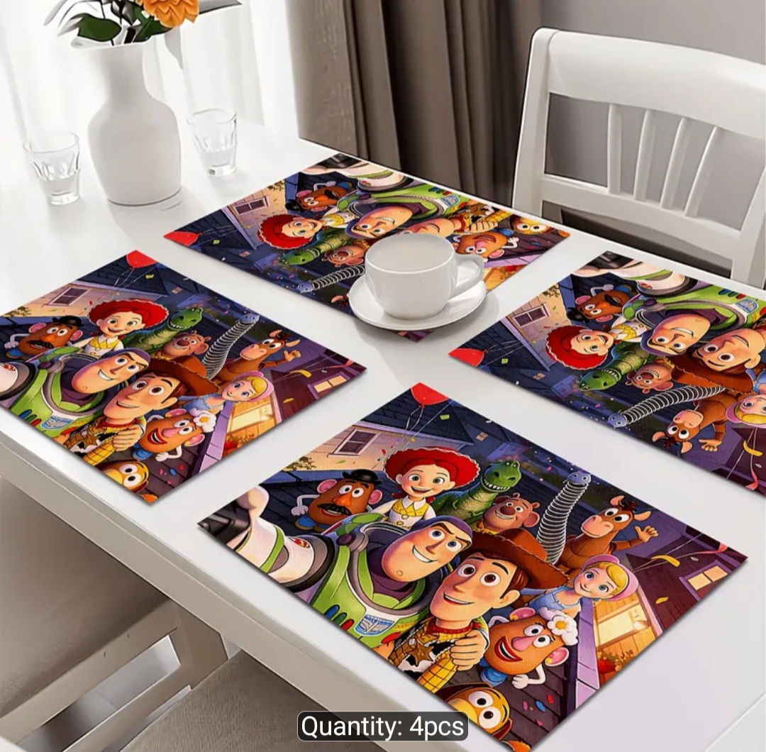 4pcs Disney Toy Story 18X12-Inch Placemats 