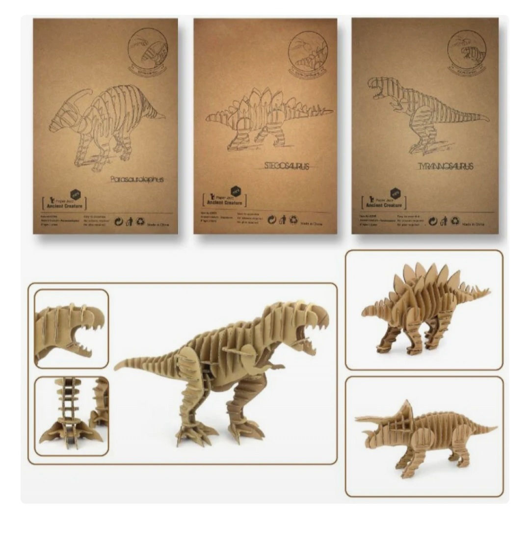 Large Cardboard 3D Dinosaur Model