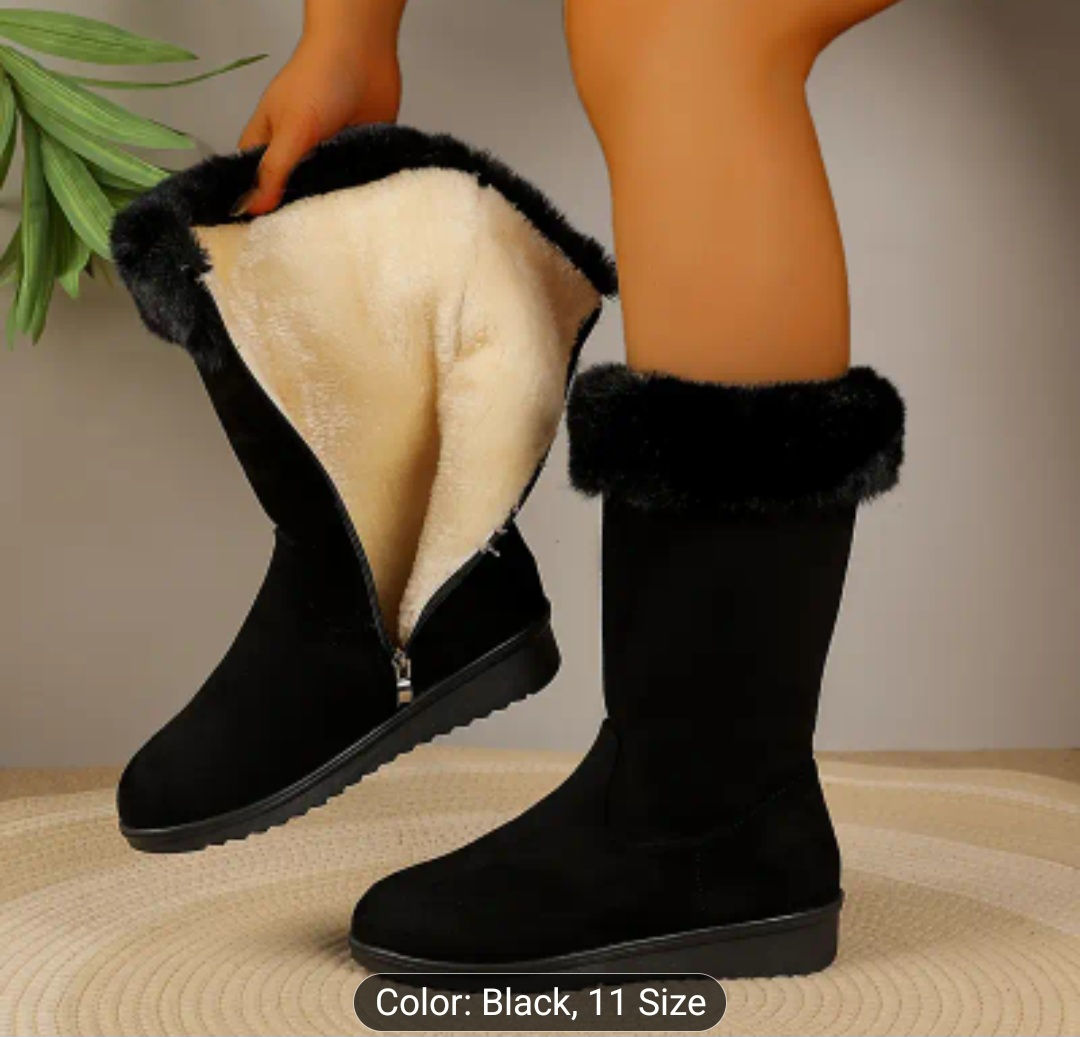 2025 Women'S Casual Warm Long Boots, 
