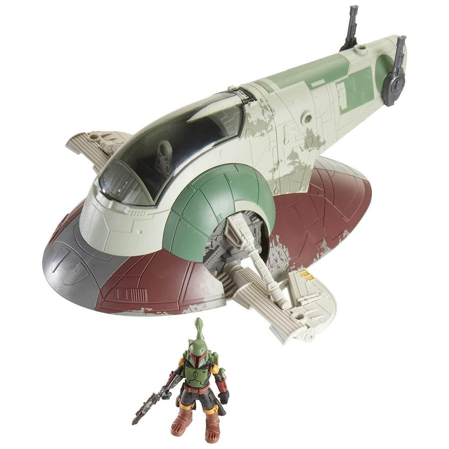 Thumbnail: Star Wars Mission Fleet Firespray Starship Boba Fett Figure Set