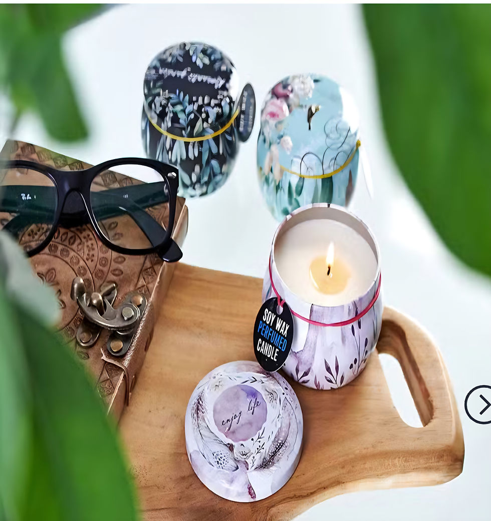 Thumbnail: Art Tin Candle- Tea & Rose