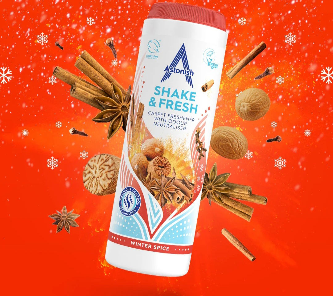 Astonish
Shake & Fresh Carpet Freshener Winter Spice