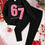 Thumbnail: Girls' Fashion Pink Star 67#six seven Series
