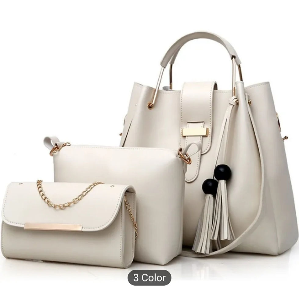 Thumbnail: Womens Purse and Handbag 3pcs Bag Set 