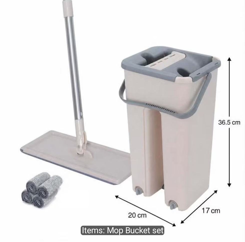Thumbnail: 360° Flat Mop and Bucket Set 