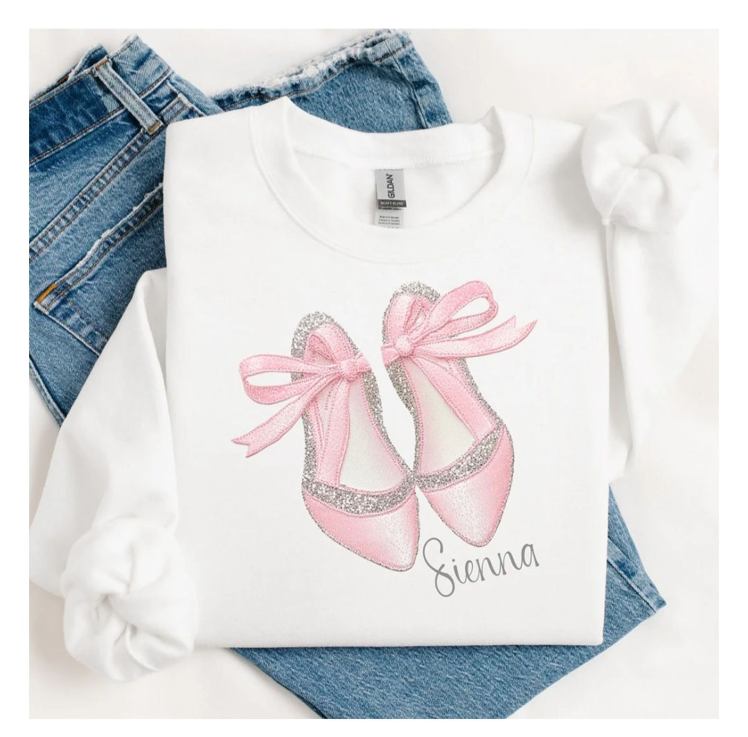 Personalised Hoody- ballet shoes