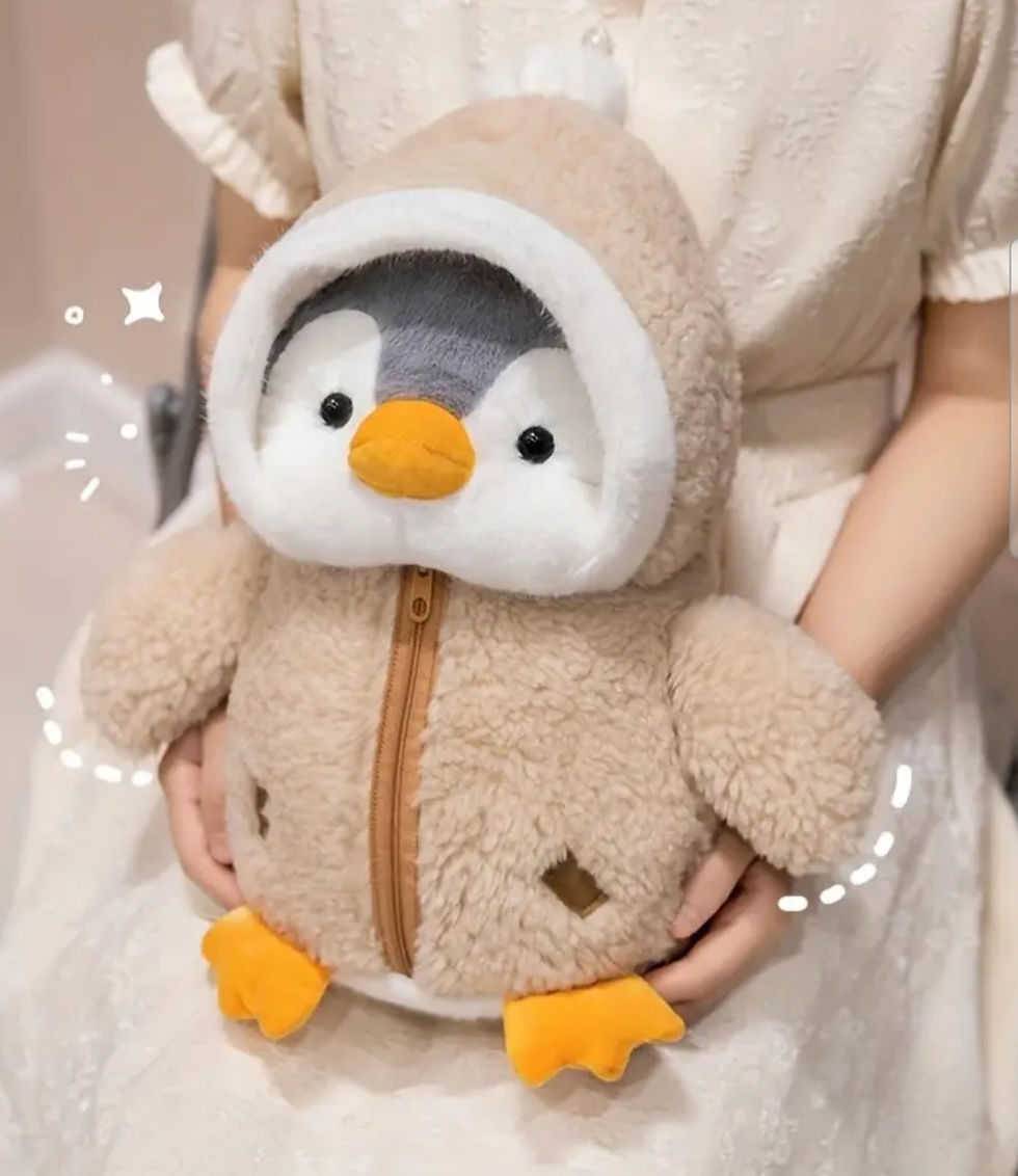 Thumbnail: 1pc Adorable Penguin Plush Toy with hat & jacket 