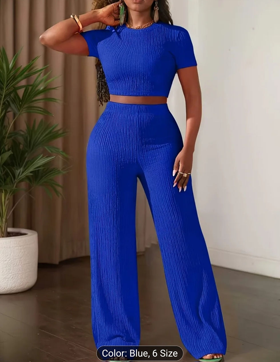 Thumbnail: Top And Wide-Leg Pants Casual Outfit