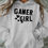 Thumbnail:  Gamer Plus Size Casual Sweatshirt Printed Hooded Pullover