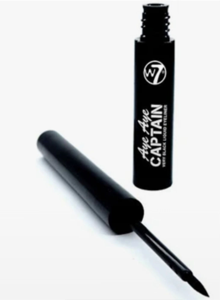 W7 Black Aye Aye Captain Liquid Eyeliner