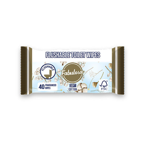 Fabulosa Moist Toilet Tissue Soft Cotton 40 pack