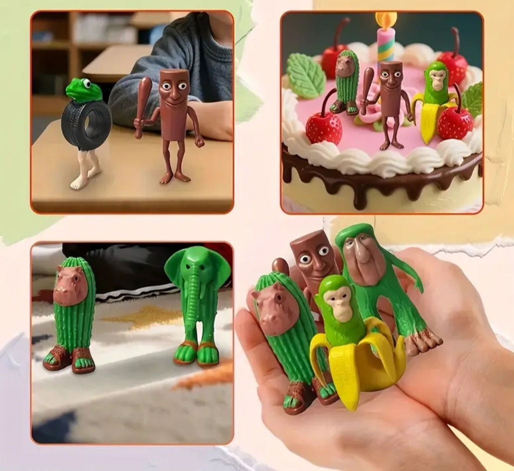 8pcs Set Italian Brainrot Toys 