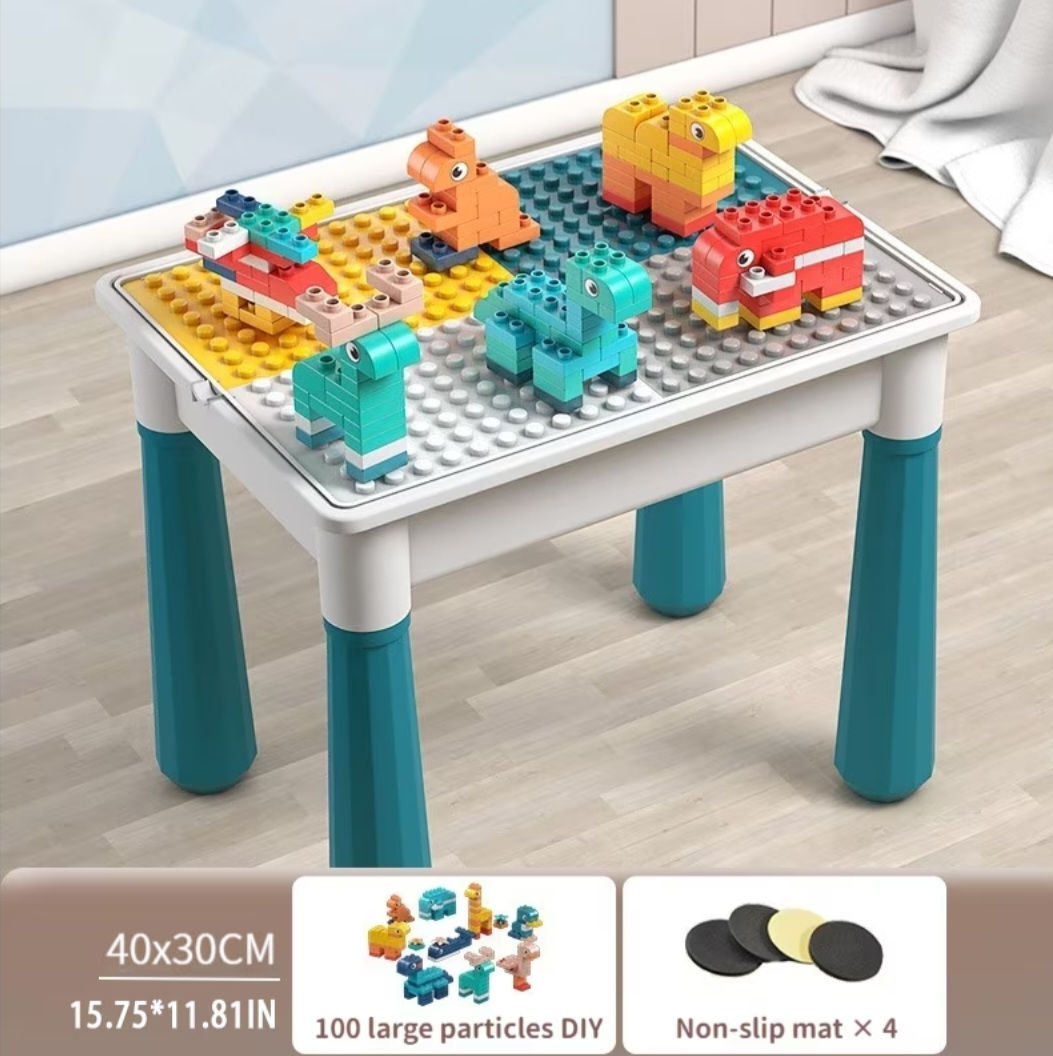 Creative Building Block Table, Multifunctional Learning Space
