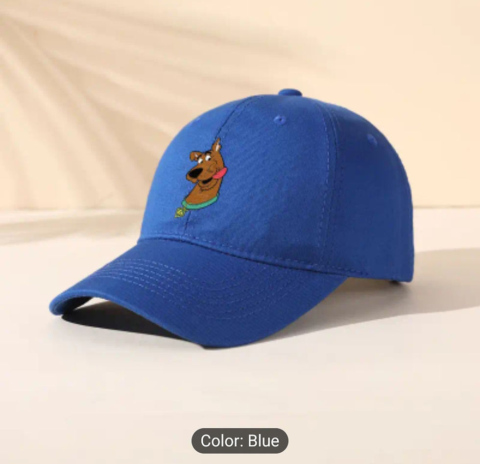 Thumbnail: 1pc Cartoon Design Scooby-Doo Basic Solid Color Casual Baseball Cap