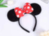 Minnie  Headband with Princess Snow White Bows 