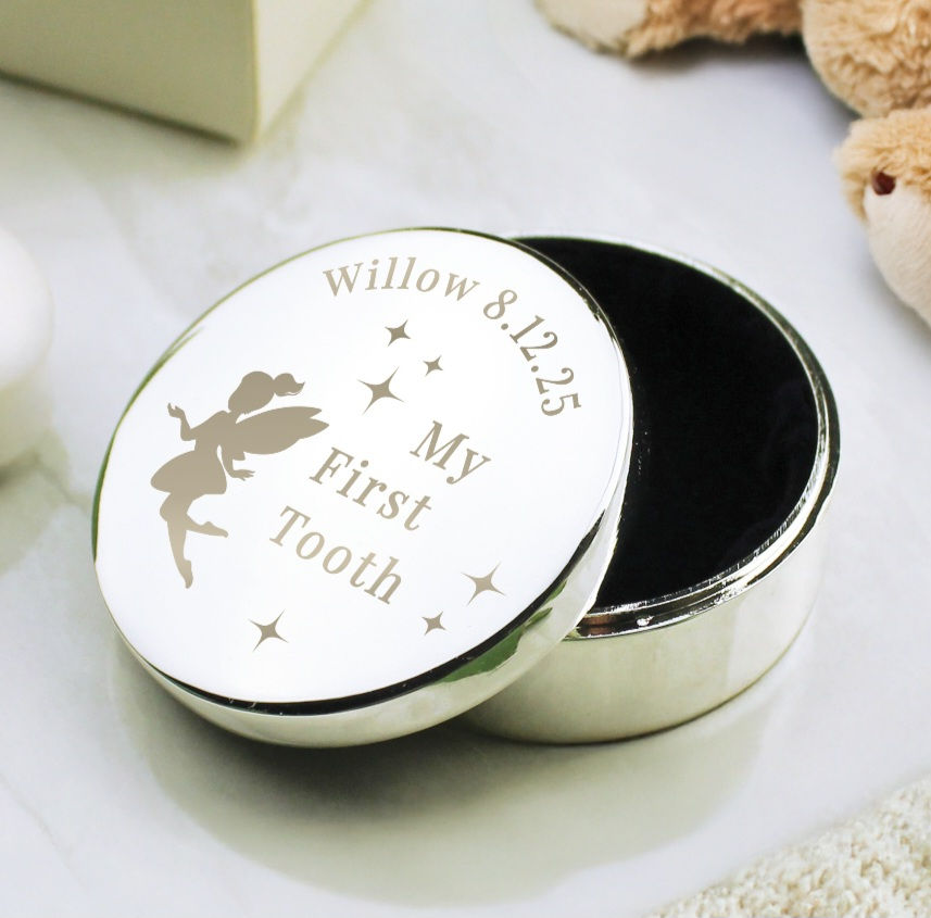 Personalised Fairy Princess First Tooth Trinket Box
