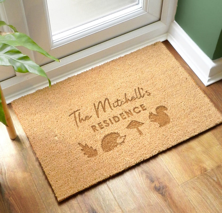 Personalised Autumnal Rectangle Doormat