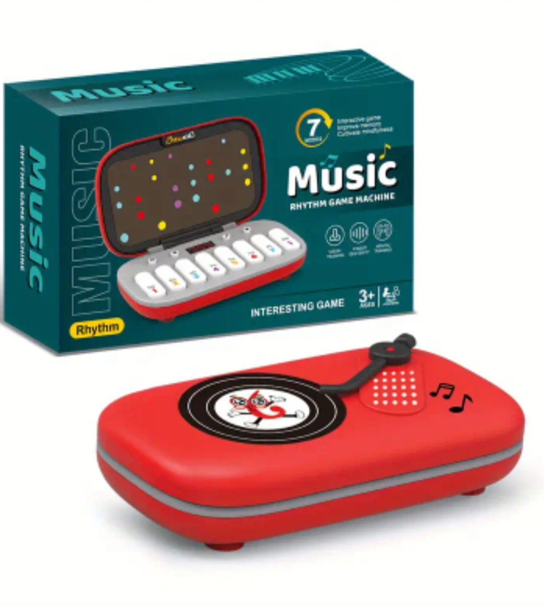 New Rhythm Master Music Game Machine, 7 Modes Break-Out Case, Portable Pocket Pi