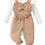 Thumbnail: Baby Girl Outfit - Spring/Autumn Corduroy Overalls set