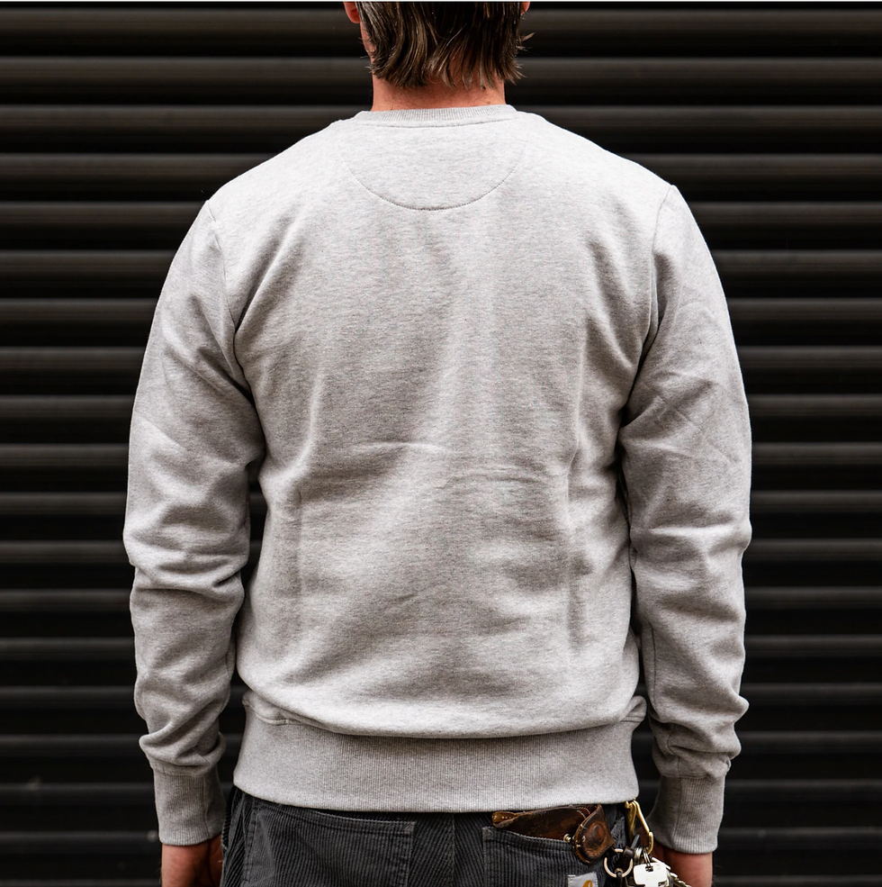 Miniaturbild: Bar Sehnsucht "Boston" Logo Sweater - Grey Melange
