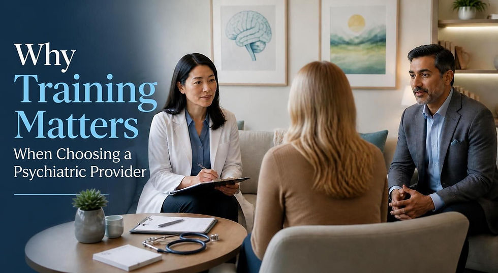 Why Training Matters When Choosing a Psychiatric Provider
