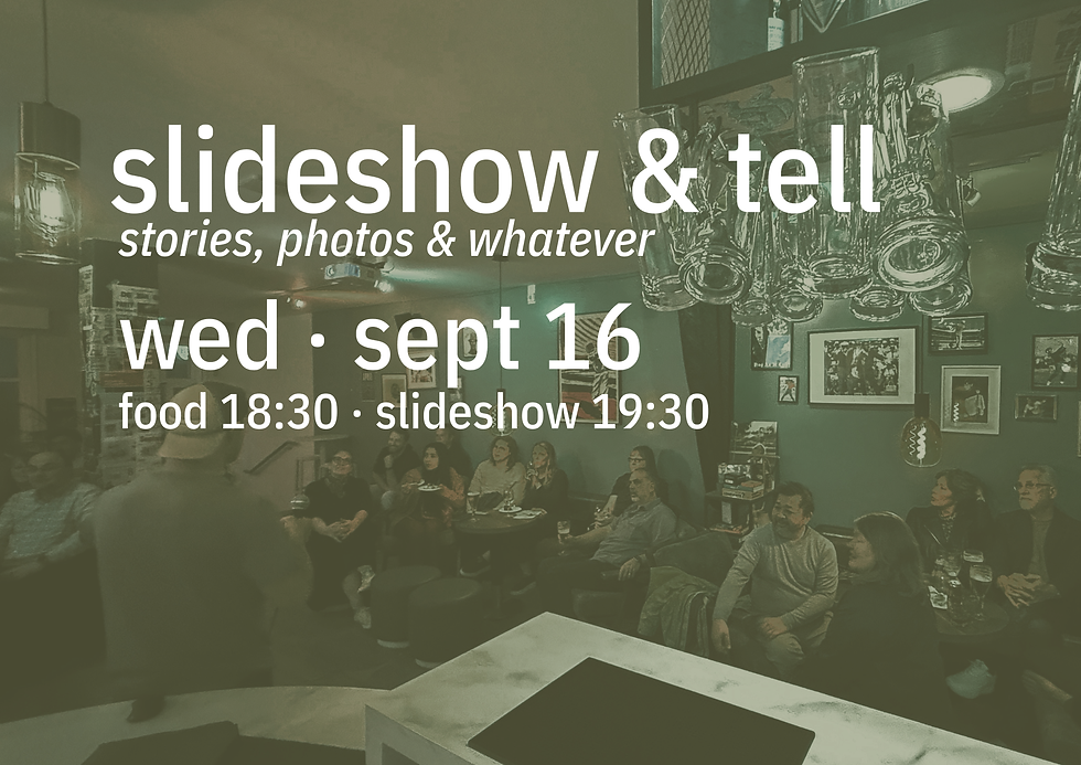 Slideshow & Tell - an open mic night