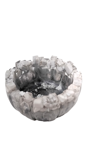 Howlite Bowl, Krafted with Magick