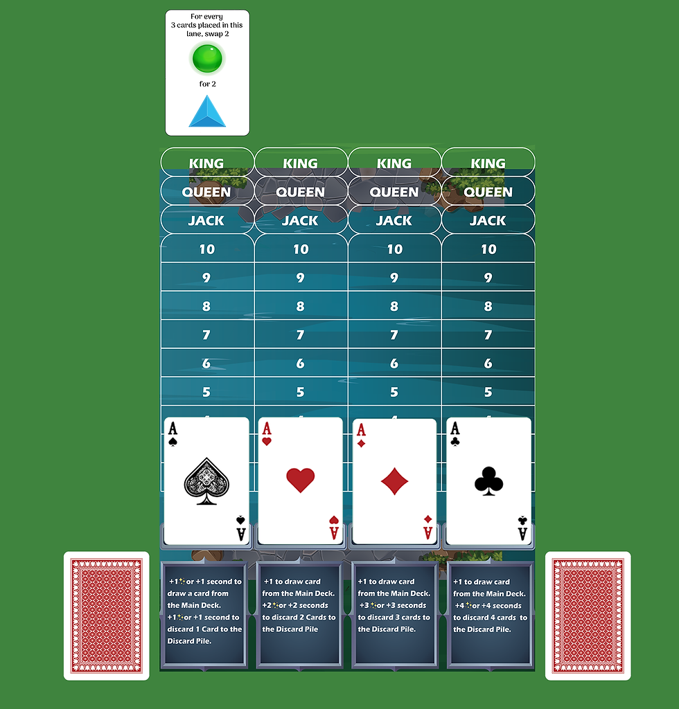 Step 1. Draw corresponding cards.