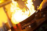 Chef Making Flambe