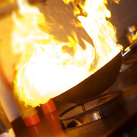Chef Making Flambe