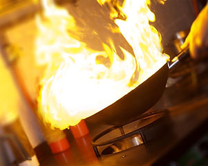 Chef Making Flambe