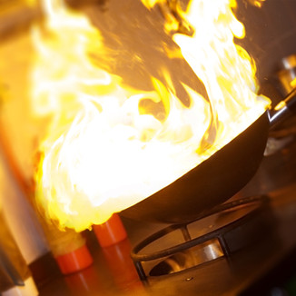 Chef Making Flambe